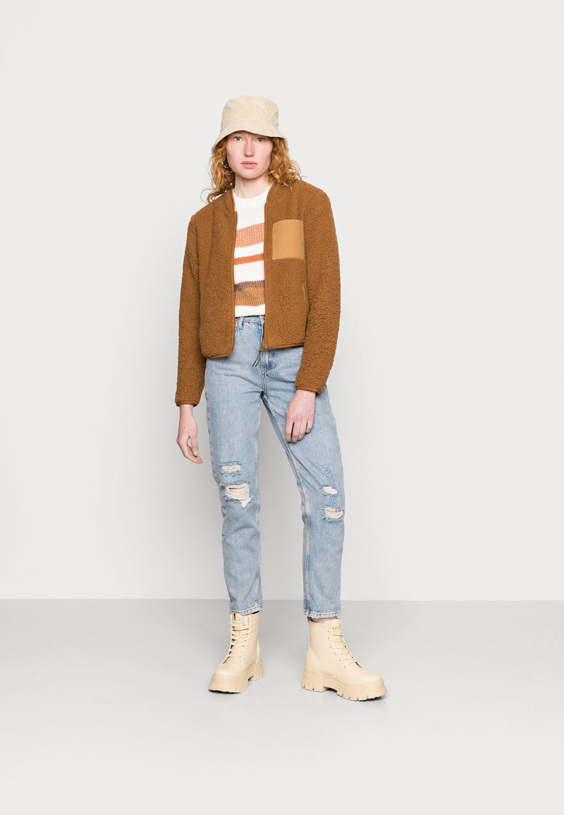 Damen Sweatshirts | ONLY ONLDORINA TEDDY Fleecejacke rubber/braun - PQ76871 Damen Sweatshirts | ONLY ONLDORINA TEDDY Fleecejacke rubber/braun - PQ76871