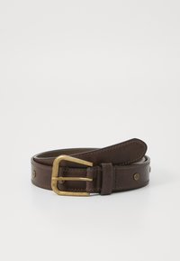 STUDDED BELT UNISEX - Josta - dark brown