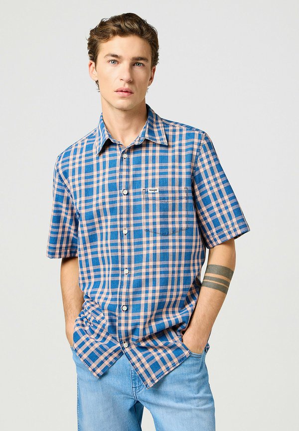 SHORT SLEEVE REGULAR FIT - Hemd - flamingo indigo