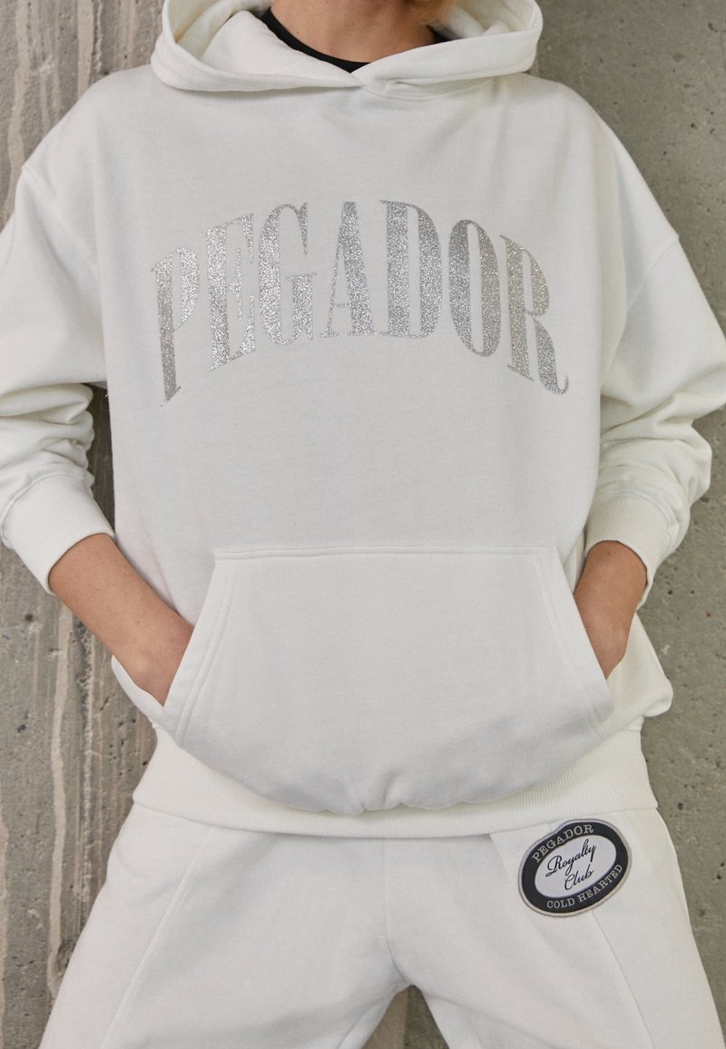 Pegador Jersey con capucha - white