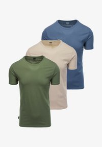 Sélectionné, olive beige blue