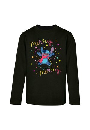 LILO AND STITCH - MERRY RAINBOW - Long sleeved top - black