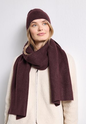 Street One, LANGER FEINSTRICKSCHAL IN UNIFARBE - Sjaal - rustic rouge mel