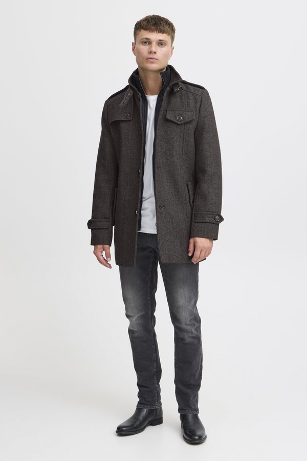 IDBRANDAN - Short coat - dark coal2