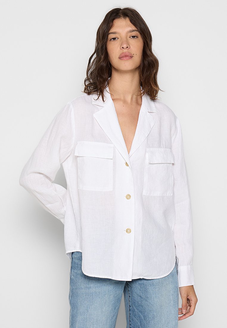 Marc O’Polo Overhemdblouse wit Marc O’Polo Overhemdblouse wit