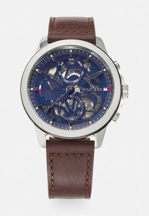 HENRY - Watch - brown/silver-coloured/blue