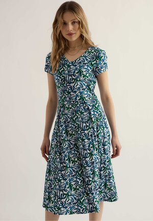 Seasalt Cornwall, SEASALT CORNWALL PIER VIEW DRESS - Haljina od žerseja - inky fronds chalk