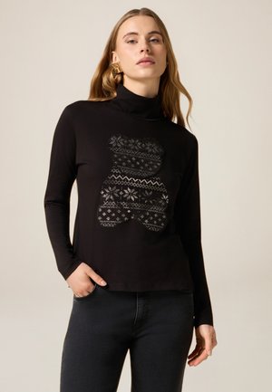 CON STAMPA - Longsleeve - nero