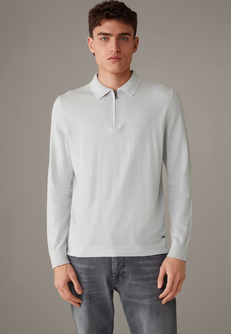 Strellson VINCENT - Poloshirt - pastellgrau/grau - Zalando.ch