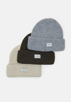 UNISEX 3 PACK - Beanie - khaki /grey/beige