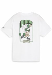 Puma FOR THE FAN GRAPHIC - T-shirt con stampa - white