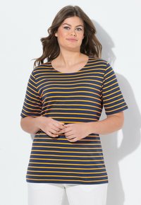 LAURASØN RINGEL RUNDHALS - Camiseta estampada - navy blue