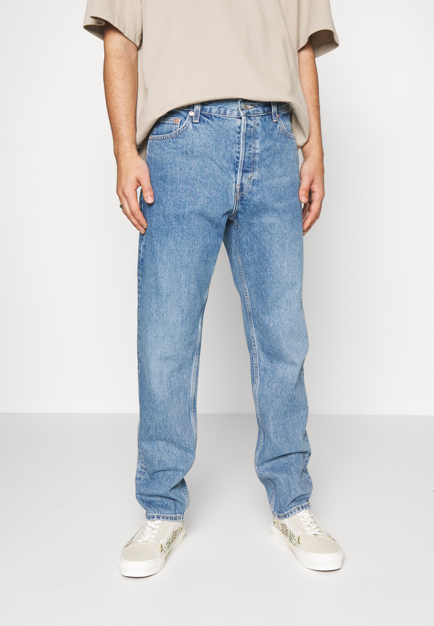 Weekday Barrel Jeans Tapered Fit Harper Blue, Men's, Size: 32x30, Blue Denim