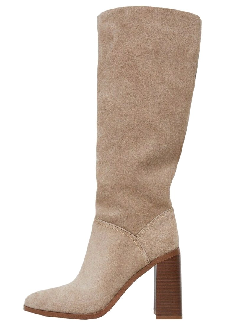 Mango Botas de tacón - sand