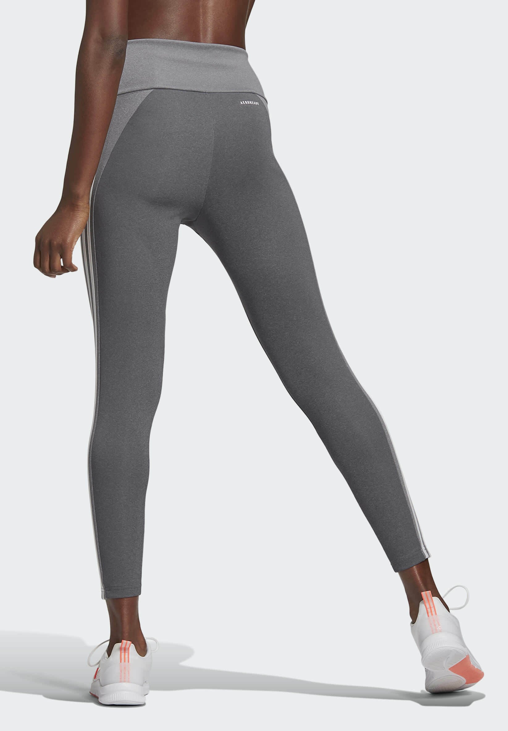 adidas Performance DESIGNED TO MOVE HIGH-RISE - Leggings - grey - Zalando .co.uk