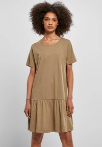 VALANCE - Robe en jersey - khaki