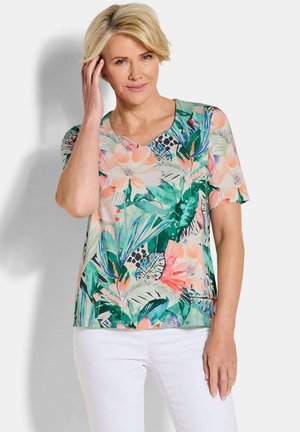 MIT HERZAUSSCHNITT - T-Shirt print - colourful patterned