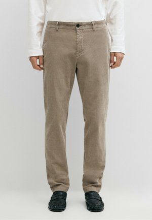 Massimo Dutti, SLIM FIT CORDUROY PANTS - Broek - mottled brown
