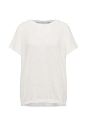 Cecil, T-SHIRT MIT RUNDHALS UND STRUKTUR - T-Shirt basic - vanilla white
