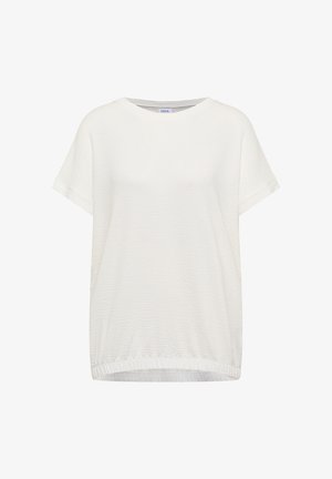 Cecil, T-SHIRT MIT RUNDHALS UND STRUKTUR - T-Shirt basic - vanilla white