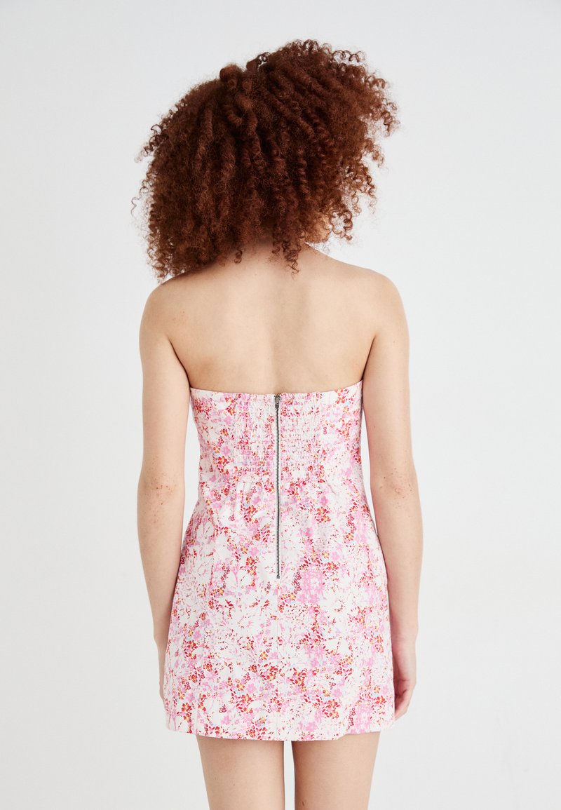 strapless open back dress Pink Ombre Sheer Dress – RC Caylan Atelier