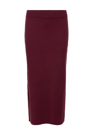 Object, OBJREYNARD HW KNIT SKIRT NOOS - Jupe trapèze - windsor wine