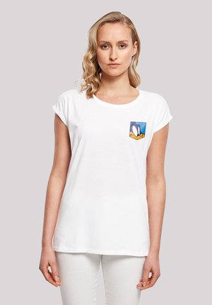 F4NT4STIC LOONEY TUNES ROAD FACE - T-shirts med print - white