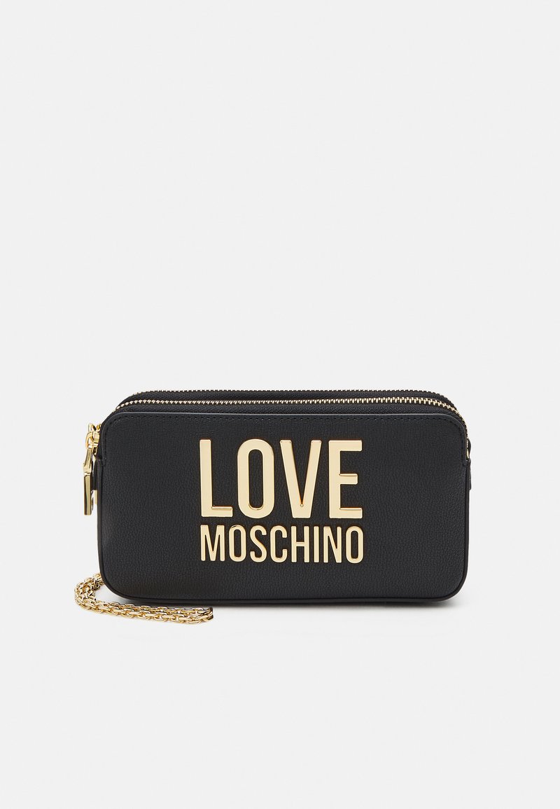 Love Moschino LETTERING CROSSBODY Toilettas nero/zwart Zalando.be