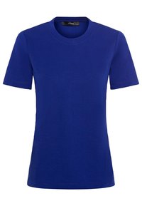 Kungablå kortärmad t-shirt i mjukt material. Har rundhals och en klassisk passform utan utsmyckningar eller mönster.