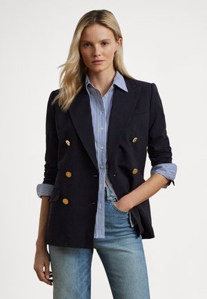 Lauren Ralph Lauren DOUBLE BREASTED WOOL CREPE BLAZER - Σακάκι -  navy