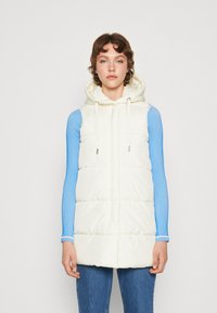 ONLY - ONLASTA PUFFER WAISTCOAT - Mellény - cloud dancer Miniatűr kép 1