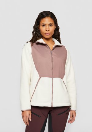 Fleecejacke - taupe