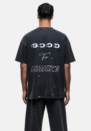 NEVBLK - T-shirt con stampa - black