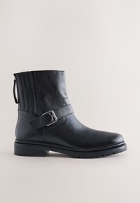 Next REGULAR FIT - FOREVER COMFORT BIKER - Aulinukai su platforma - black leather