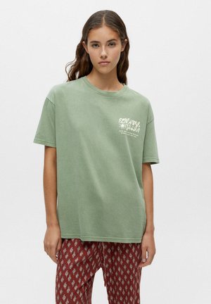 SHORT SLEEVE - T-Shirt print - mottled green