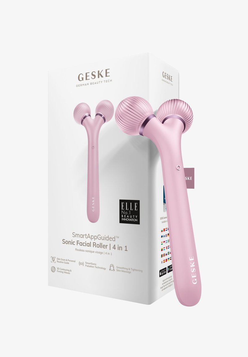 GESKE - SONIC FACIAL ROLLER | 4 IN 1 - Ansiktsvård - tillbehör - pink, Förstora