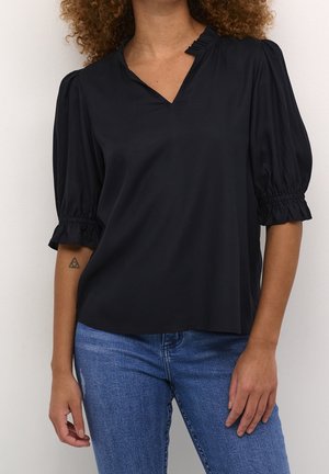 Blouse - mottled black