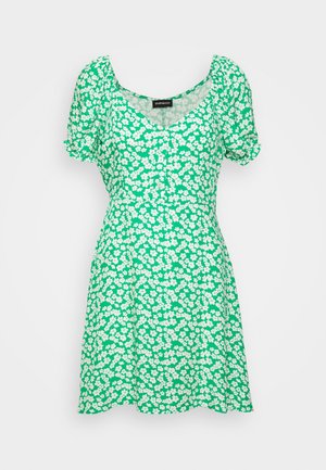 Even&Odd Petite, Skjortekjole - green/white
