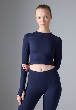 Majica z dolgimi rokavi - dark blue