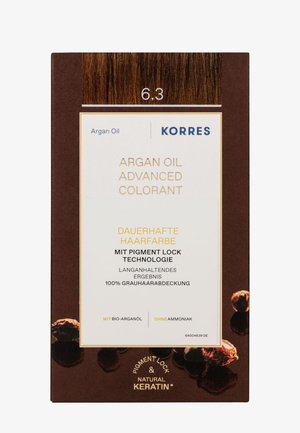 KORRES ARGAN OIL ADVANCED HAIR COLOURING - Haarverf - golden honey dark blonde / dunkelblond gold 6.3