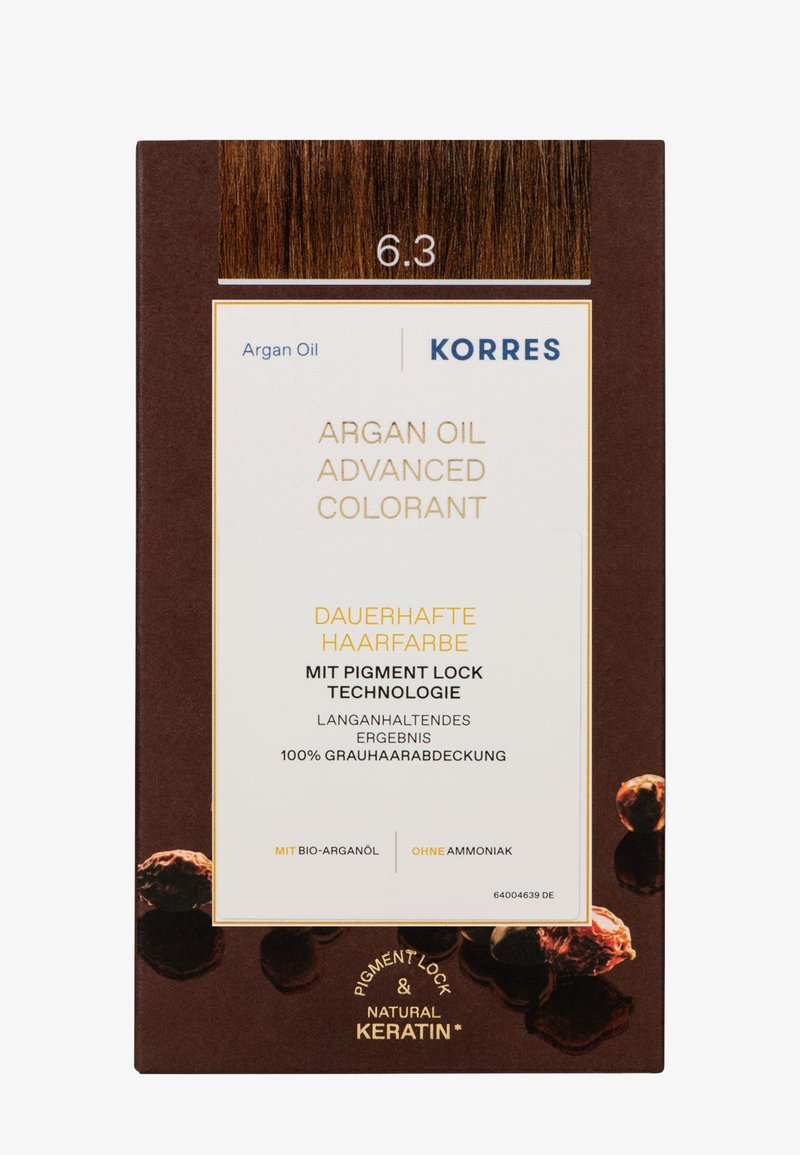 KORRES - ARGAN OIL ADVANCED HAIR COLOURING - Coloration - golden honey dark blonde / dunkelblond gold 6.3, Agrandir