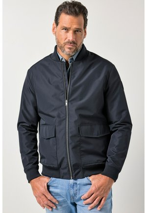 LIGHTWEIGHT AND VERSATILE VARSITY COLLAR 2-WAY POCKET UP TO SIZE 8 XL - Blouson Bomber - navy blue