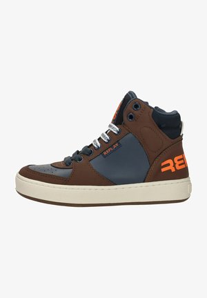 Replay Baskets montantes - Brown Navy