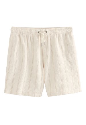 Next REGULAR FIT DRAWSTRING WAIST - Šortky - ecru stripes