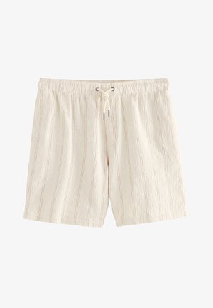 Next REGULAR FIT DRAWSTRING WAIST - Kratke hlače - ecru stripes
