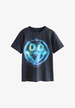 Next, ALL OVER PRINT SHORT SLEEVE T-SHIRT STANDARD - T-Shirt print - navy digi happy face
