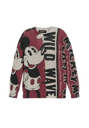 MICKEY MOUSE - Svetrík - red