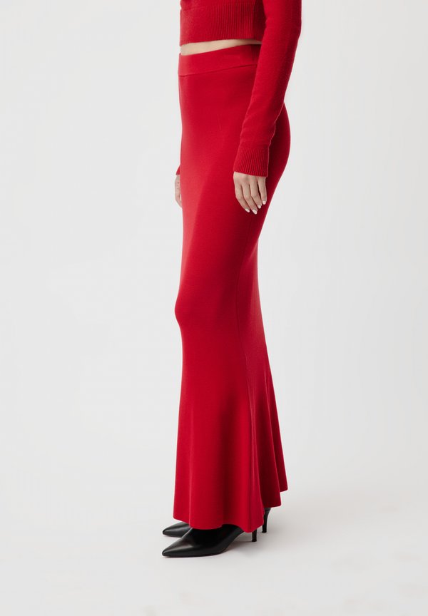 EVELIN SKIRT - Maxi skirt - rot2