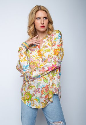 Emily van den Bergh Button-down blouse - white multi flower