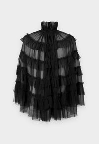 AUDE RUFFLE CAPE - Bluse - black